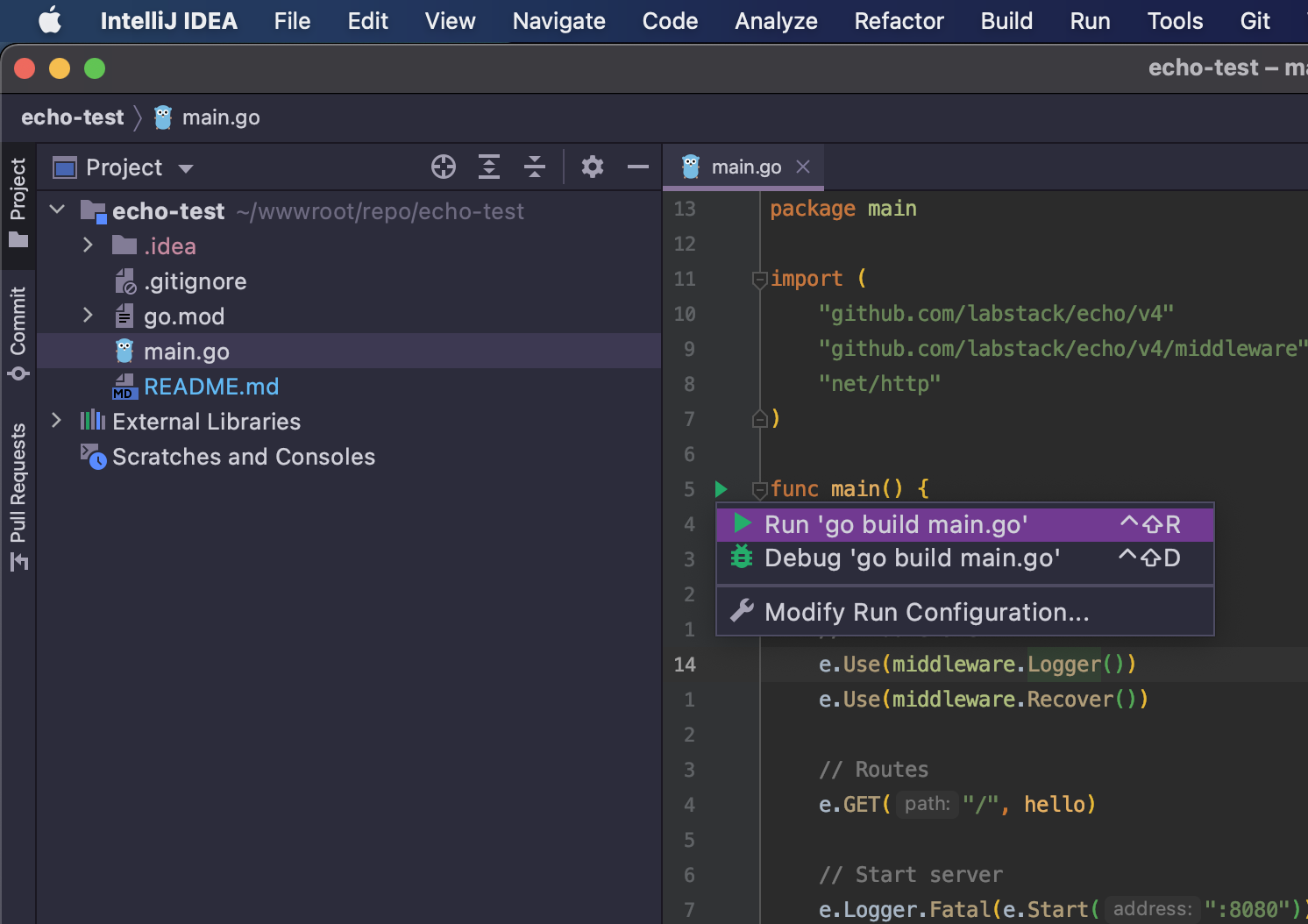 MAC系统IntelliJ IDEA配置Go开发环境